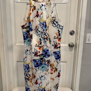 Floral Halter Neck Dress